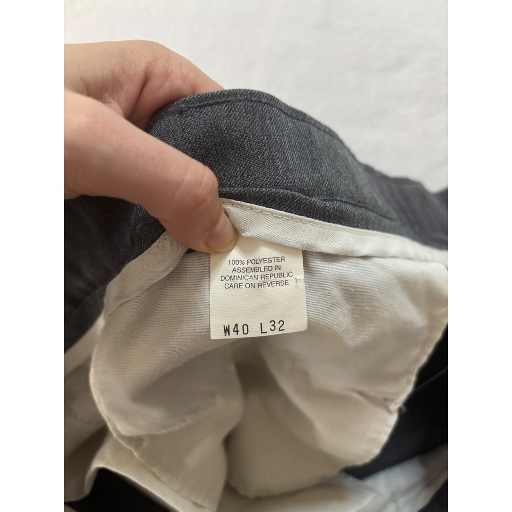 Levis Action Slacks Mens 40x32 Gray Vintage Straight Leg Dress Pants 633 01 - Picture 3 of 8